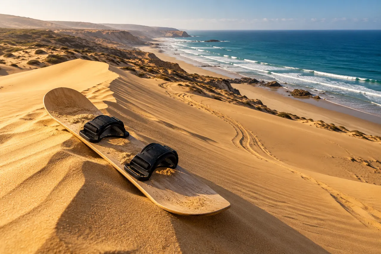 Sandboarding near Agadir